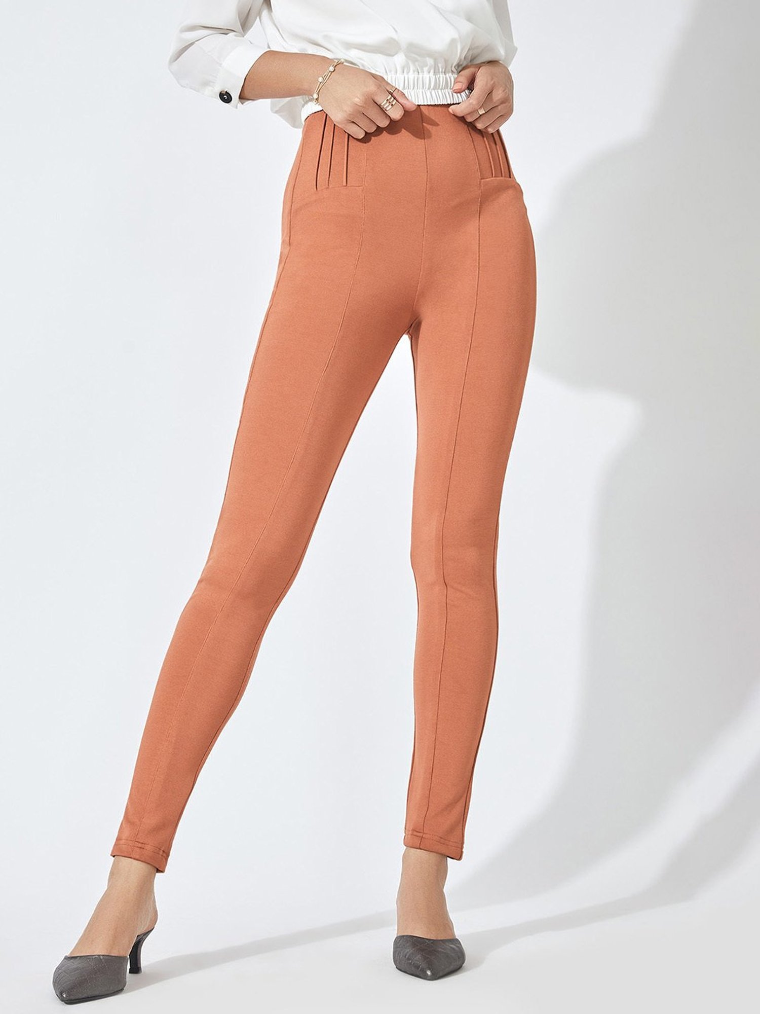 The Label Life Rust High Rise Leggings