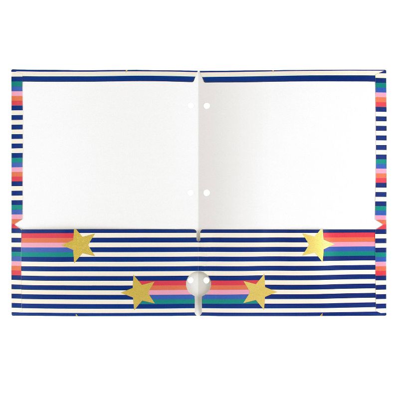 Portfolio 2 Pocket Rainbow Stripes with Stars - greenroom