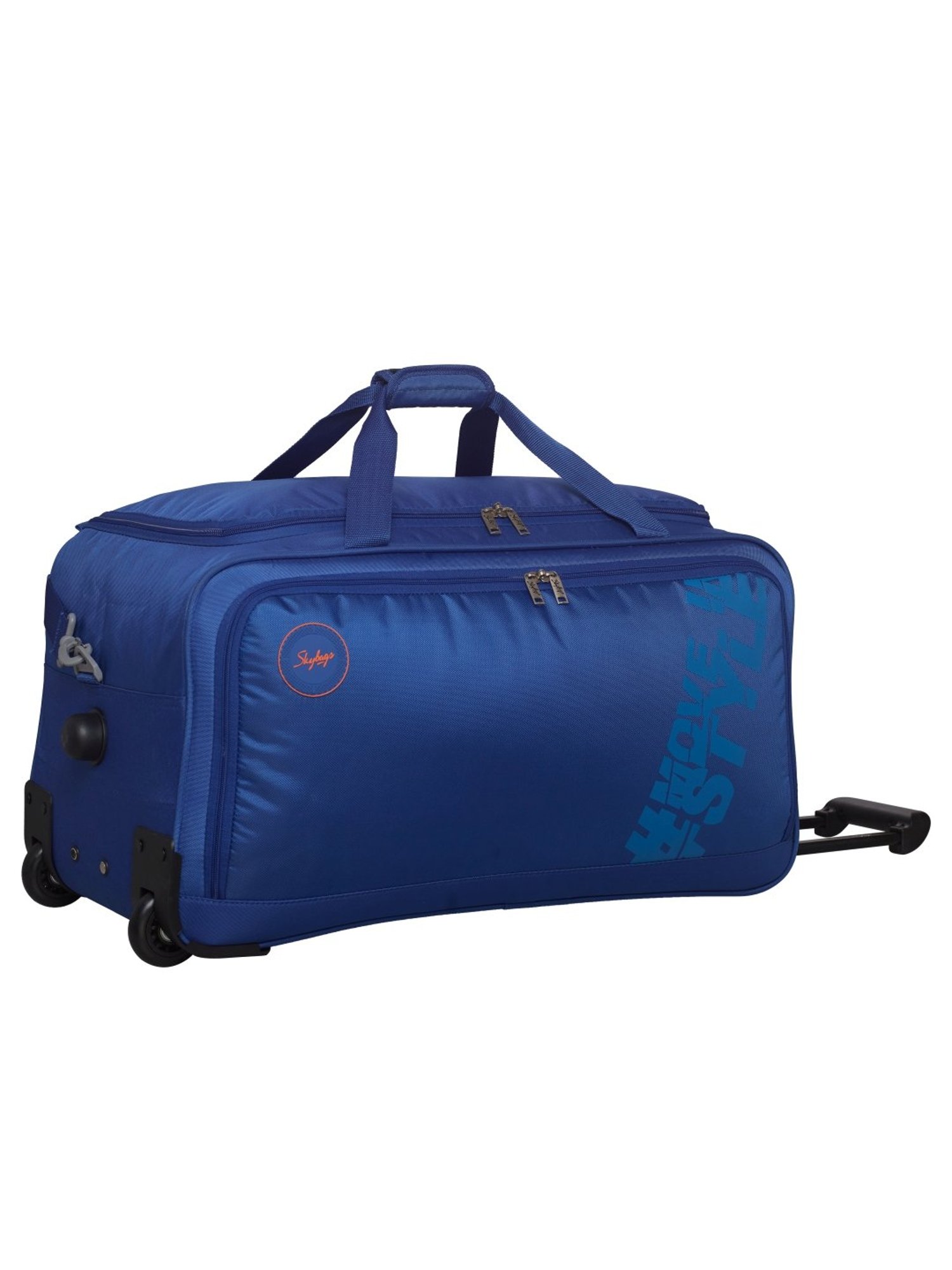 Skybags Casper Royal Blue 2 Wheel Large Soft Duffle Trolley - 67 cm