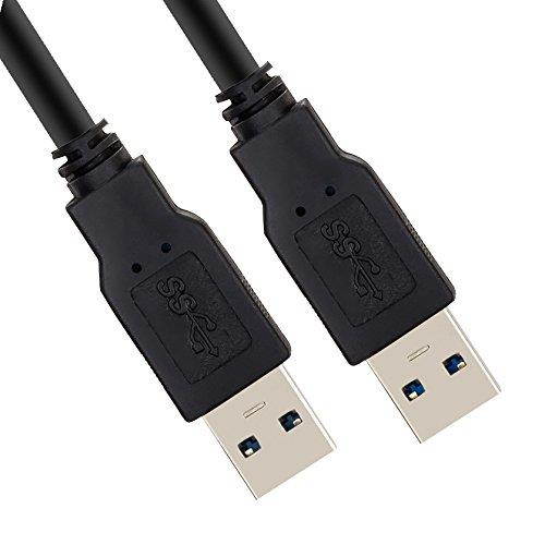USB A to A,NC XQIN USB 3.0 Cable Male to Male USB to USB Cord for Data Transfer Hard Drive Enclosures, Printers, Modems, Cameras 10 Feet