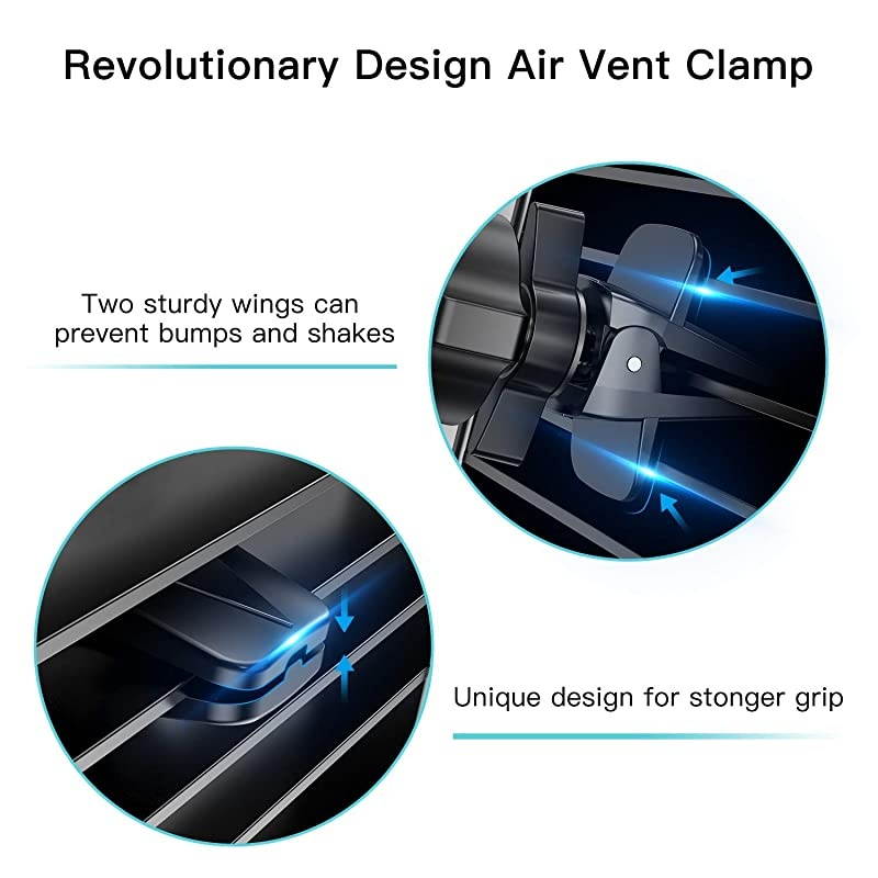 Wireless Car Charger 10W Qi Fast Charging Air Vent Car Phone Mount Automatic Clamping Cell Phone Holder Compatible with iPhone Xs MaxXRXSX8 Plus Samsung Galaxy S10S10 PlusS9S8S7Note 9 10