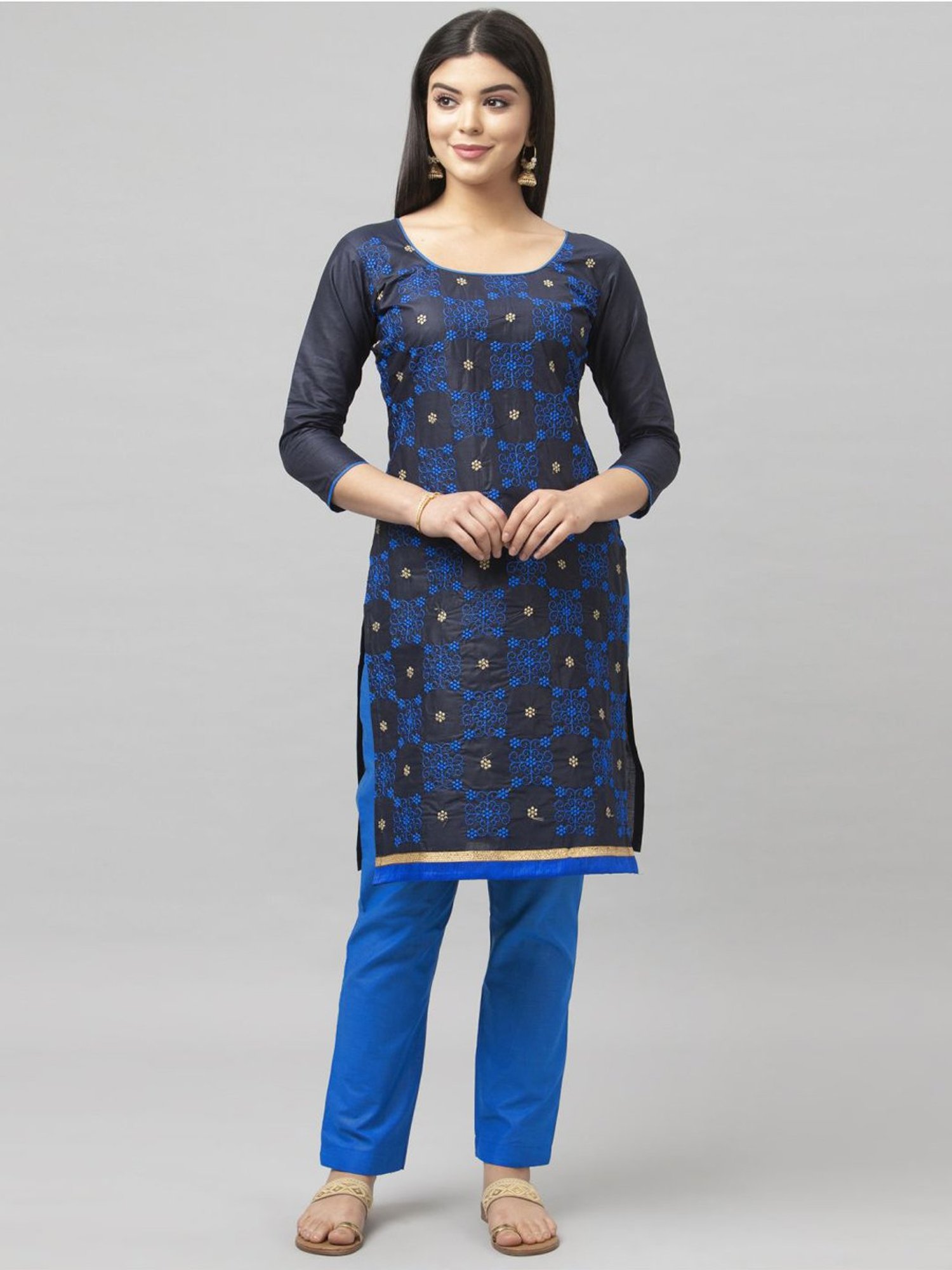 Salwar Studio Red Embroidered Blouse