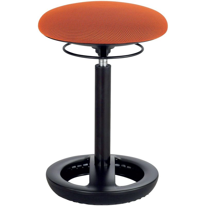 Safco Twixt Desk Height Ergonomic Stool 22 1/2" High Orange Fabric 3000OR