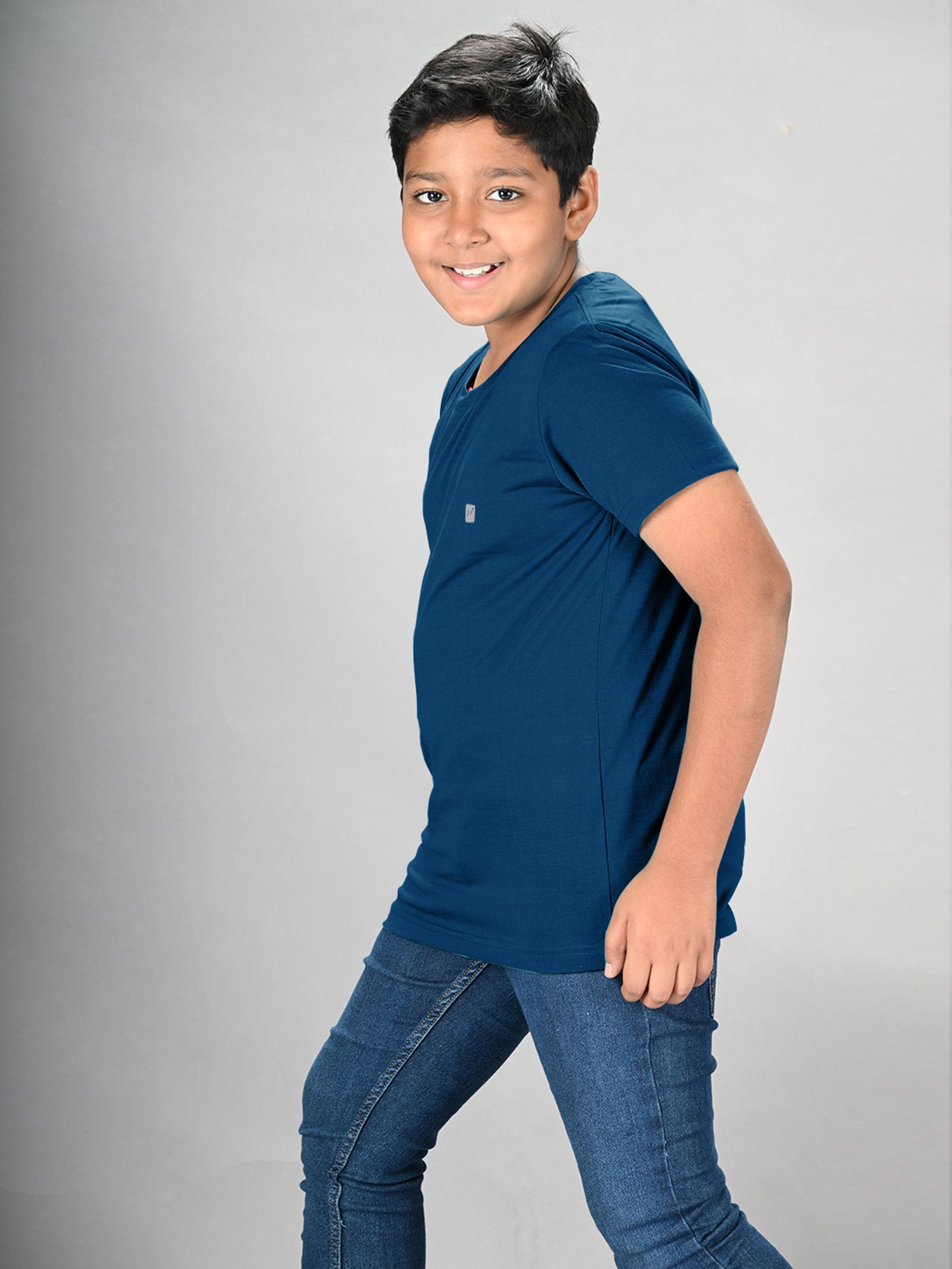 Lux Nitro Boys Blue & Black Solid T-Shirt (Pack Of 3)