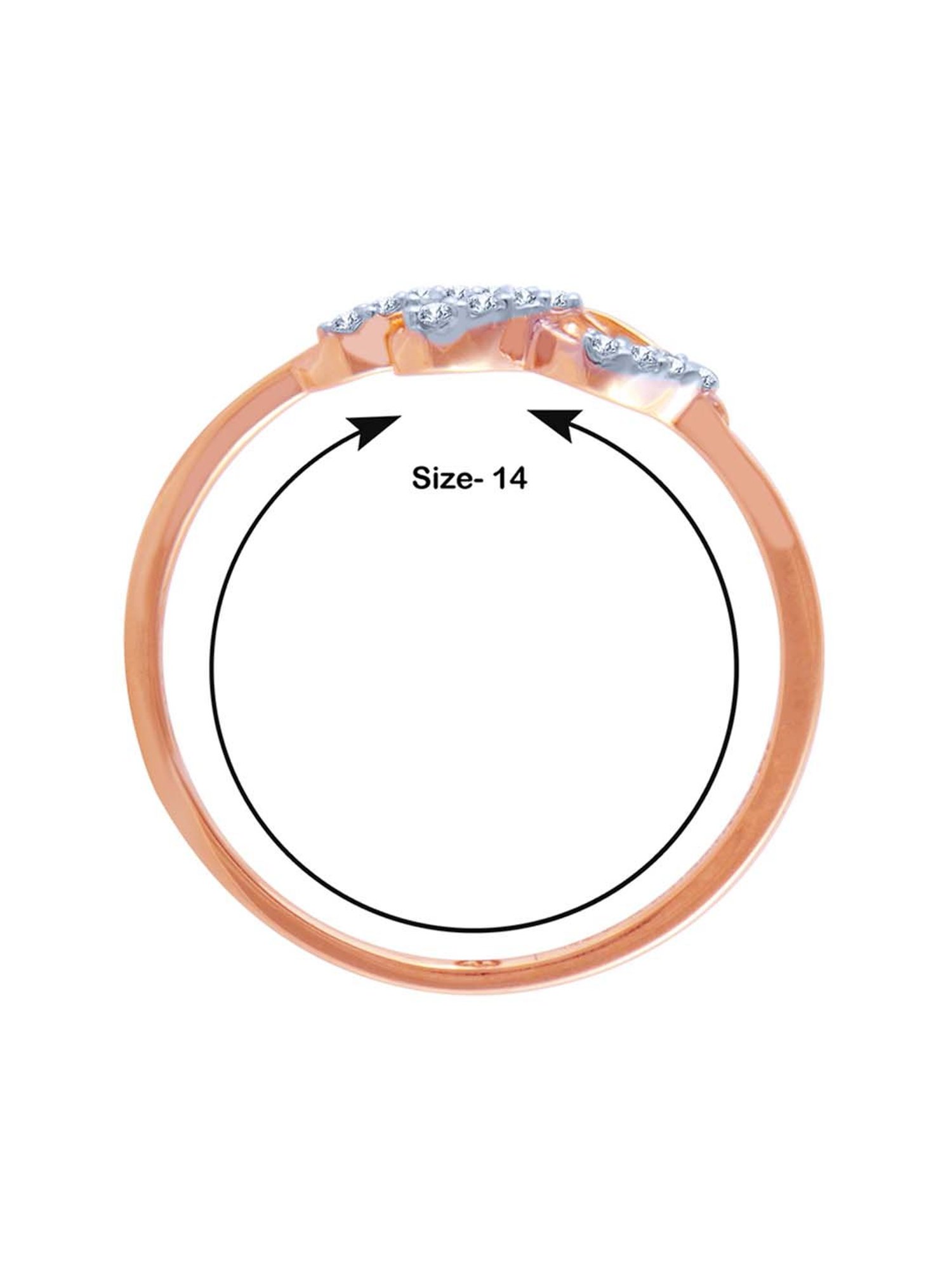 Mia By Tanishq Nature's Finest 14k Yellow Gold Radiant Sp Elegance Diamond Ring