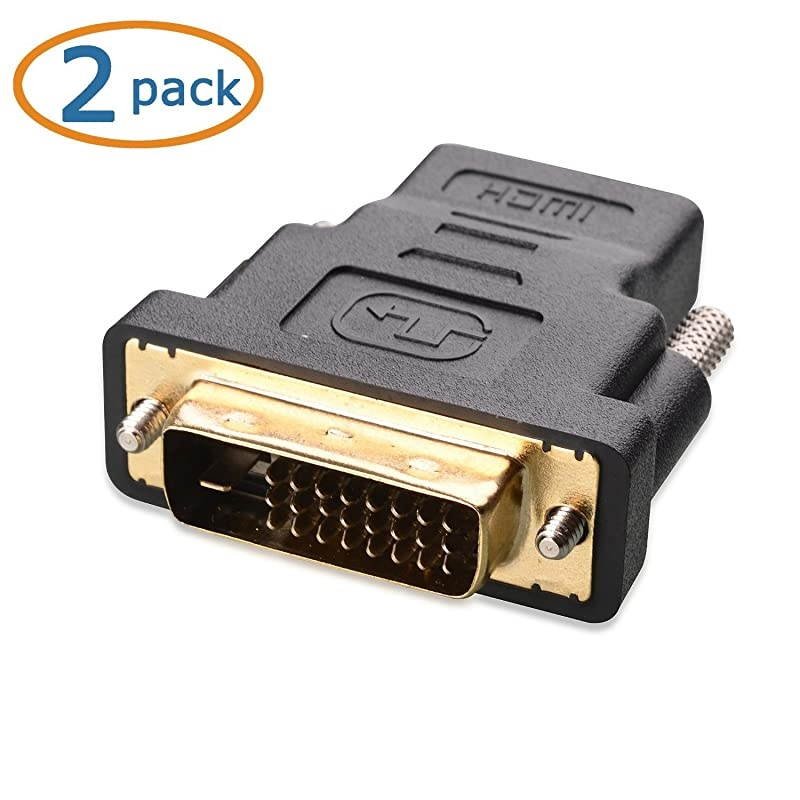HDMI to VGA  GoldPlated HDMI to VGA Adapter Male to Female Compatible for Computer Desktop Laptop PC Monitor Projector HDTV Chromebook Raspberry Pi Roku Xbox and More Black