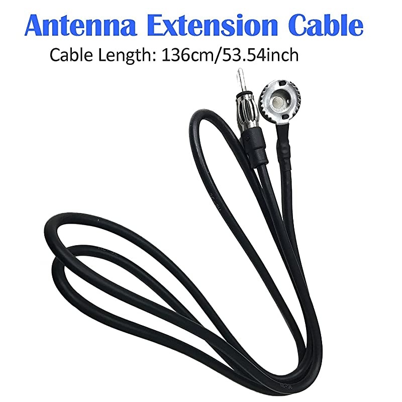 16.9 Inch Car FM AM Radio Antenna, Flexible Mast Radio FM/AM Antenna Universal Car Stereo Auto Roof Fender Radio AM FM Wing Mount Signal Aerial Antenna with Antenna Extension Cable