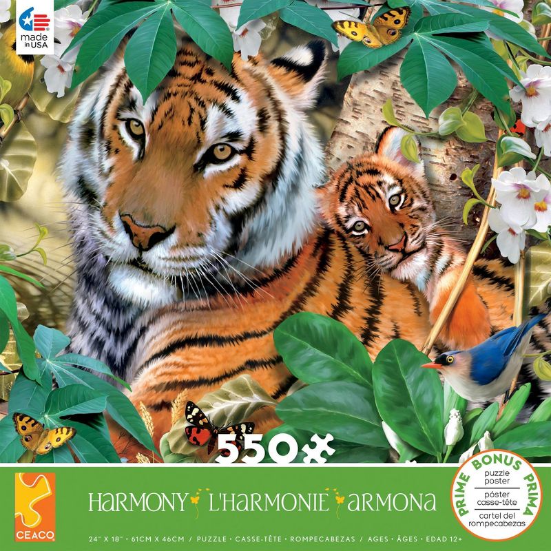 Ceaco Harmony: Tigers Puzzle 550pc