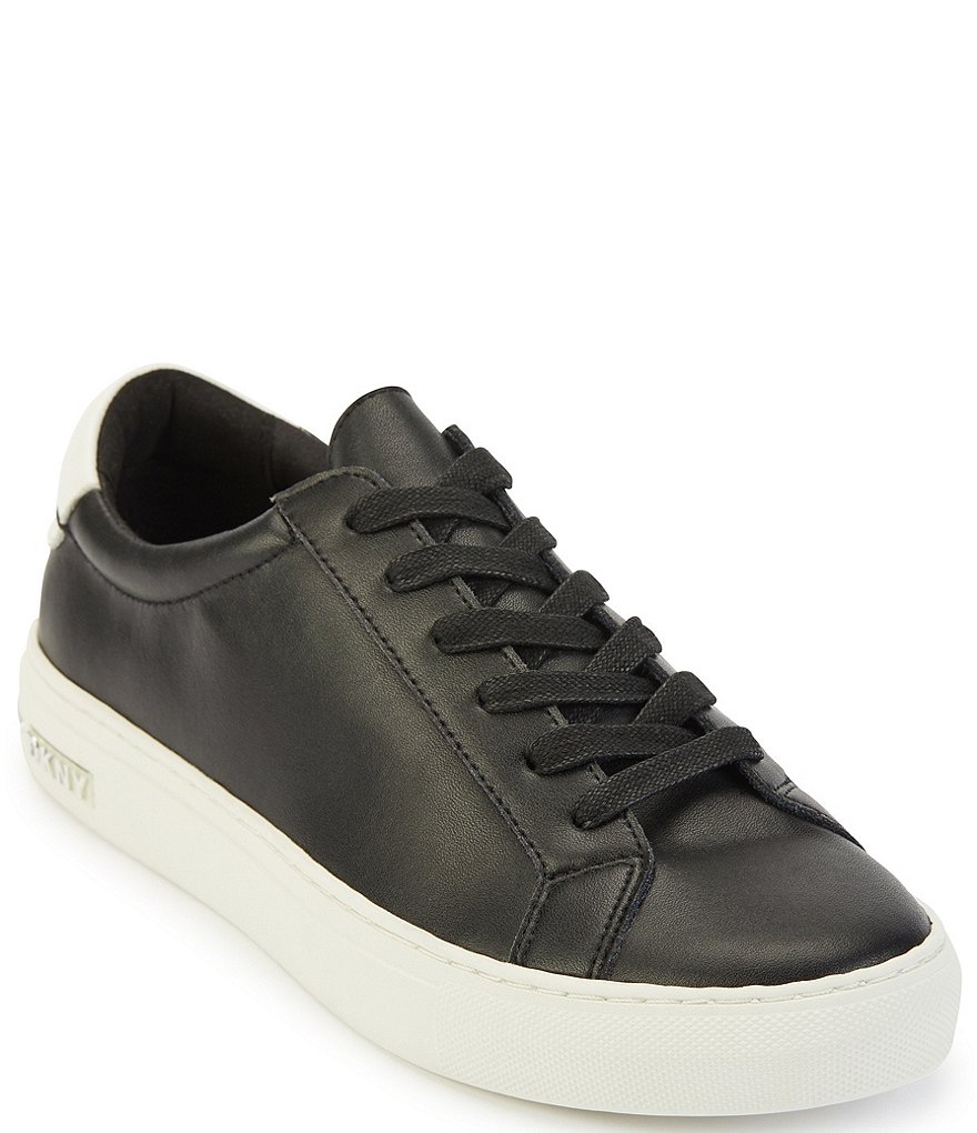 DKNY Court Lace-Up Leather Sneakers