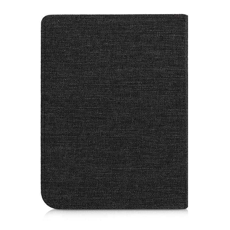 Case Compatible with Pocketbook InkPad 33 Pro Book Style Fabric eReader Cover Flip Folio Case Fabric Dark Grey