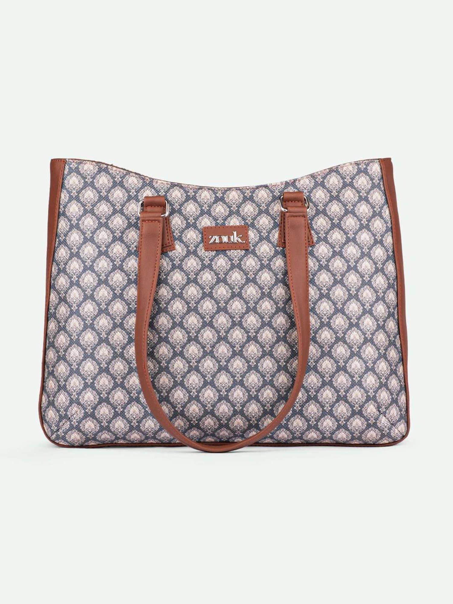 ZOUK Hampi Sculpt Printed Tote Handbag