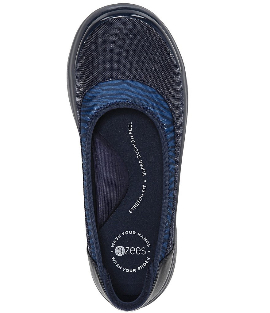 Bzees Jiffy II Zebra Print Washable Slip-On Shoes