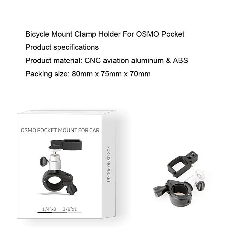 1PCS Bicycle Mount Clamp Holder Bracket Stand for DJI OSMO Pocket Handheld Gimble Cam