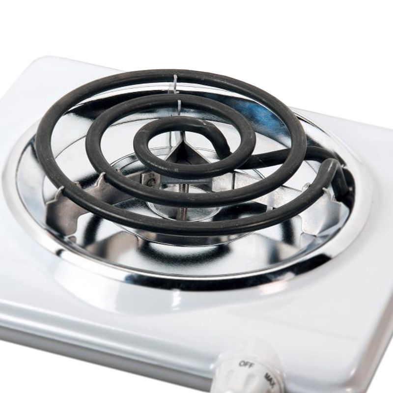Brentwood Electric 1000W Single Burner in White
