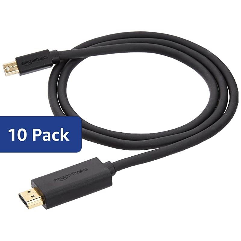 Audio Video Mini DisplayPort to HDMI Cable 3 Feet 10Pack