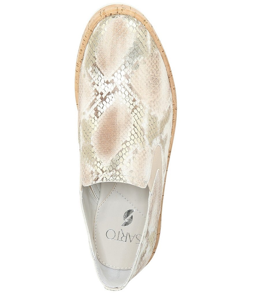 Sarto By Franco Sarto Daine Metallic Snake Leather Sneakers