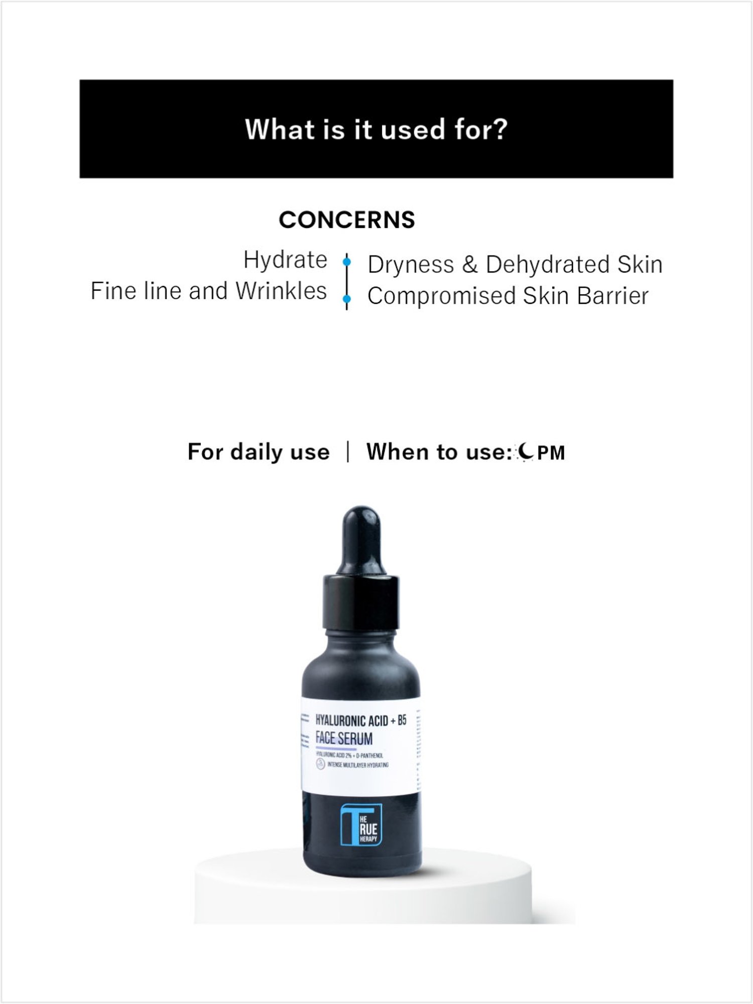 The True Therapy Hyaluronic Acid & B5 Face Serum - 30 ml