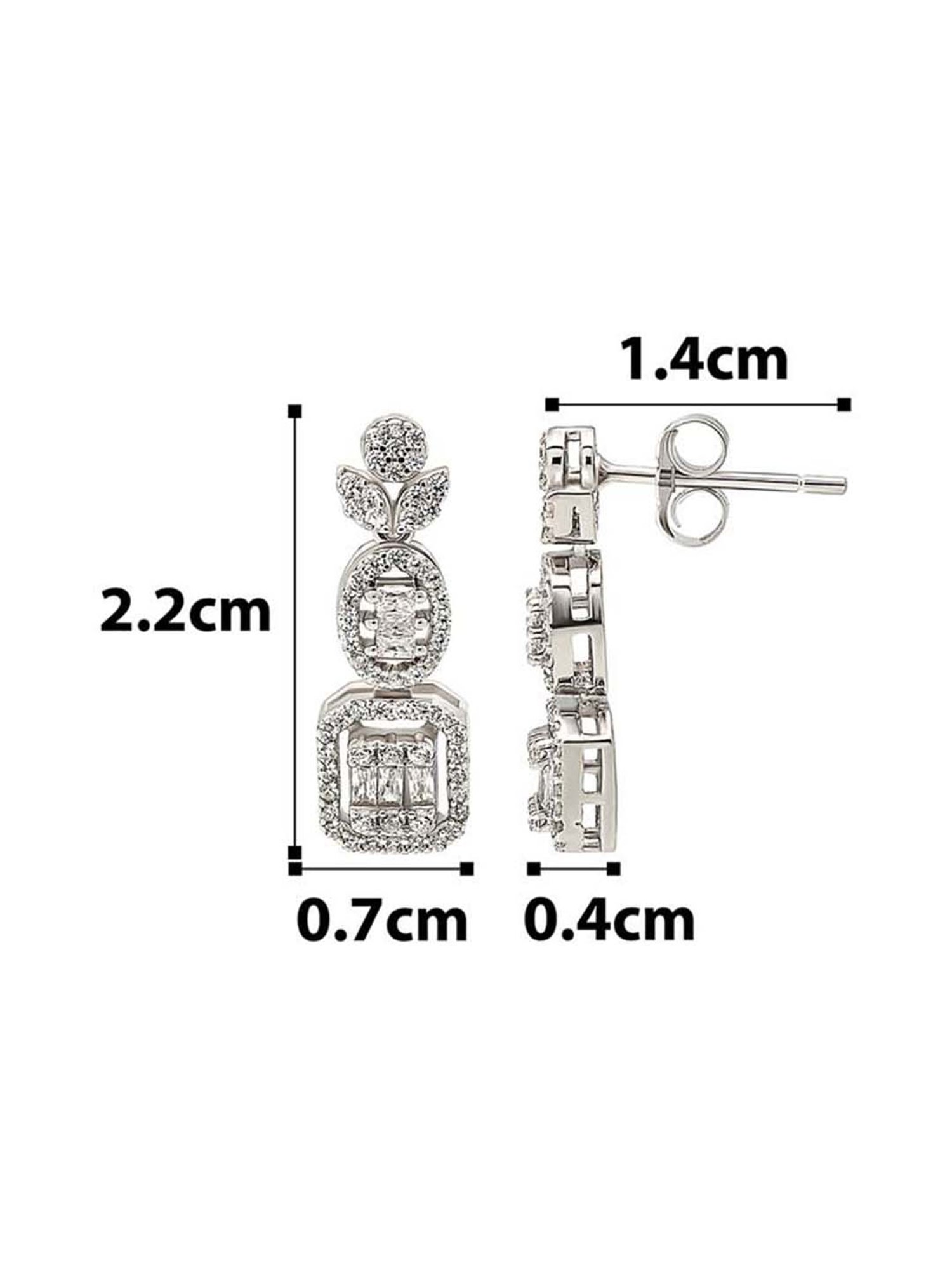 Silberry 925 Sterling Silver Marvel Drop Earrings for Women