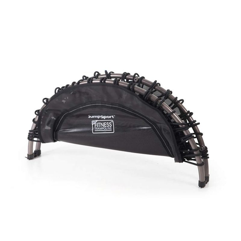 JumpSport 550f PRO Indoor Heavy Duty Lightweight 44-Inch Folding Fitness Trampoline, Black