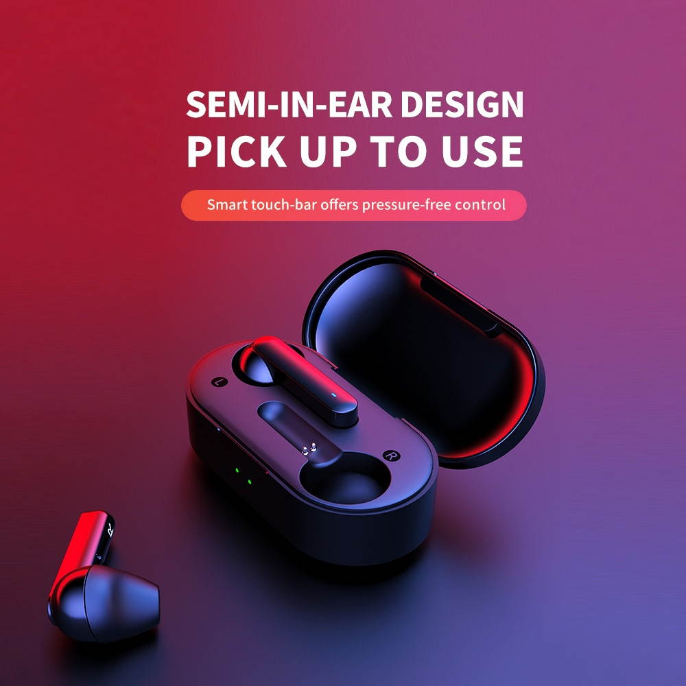 Global Version Xiaomi QCY T3 BT Wireless TWS Earbuds BT 5.0 Touch Control True Wireless Earphones with Dual Mic Stereo Call Sports Headphones 3D Stereo Headset