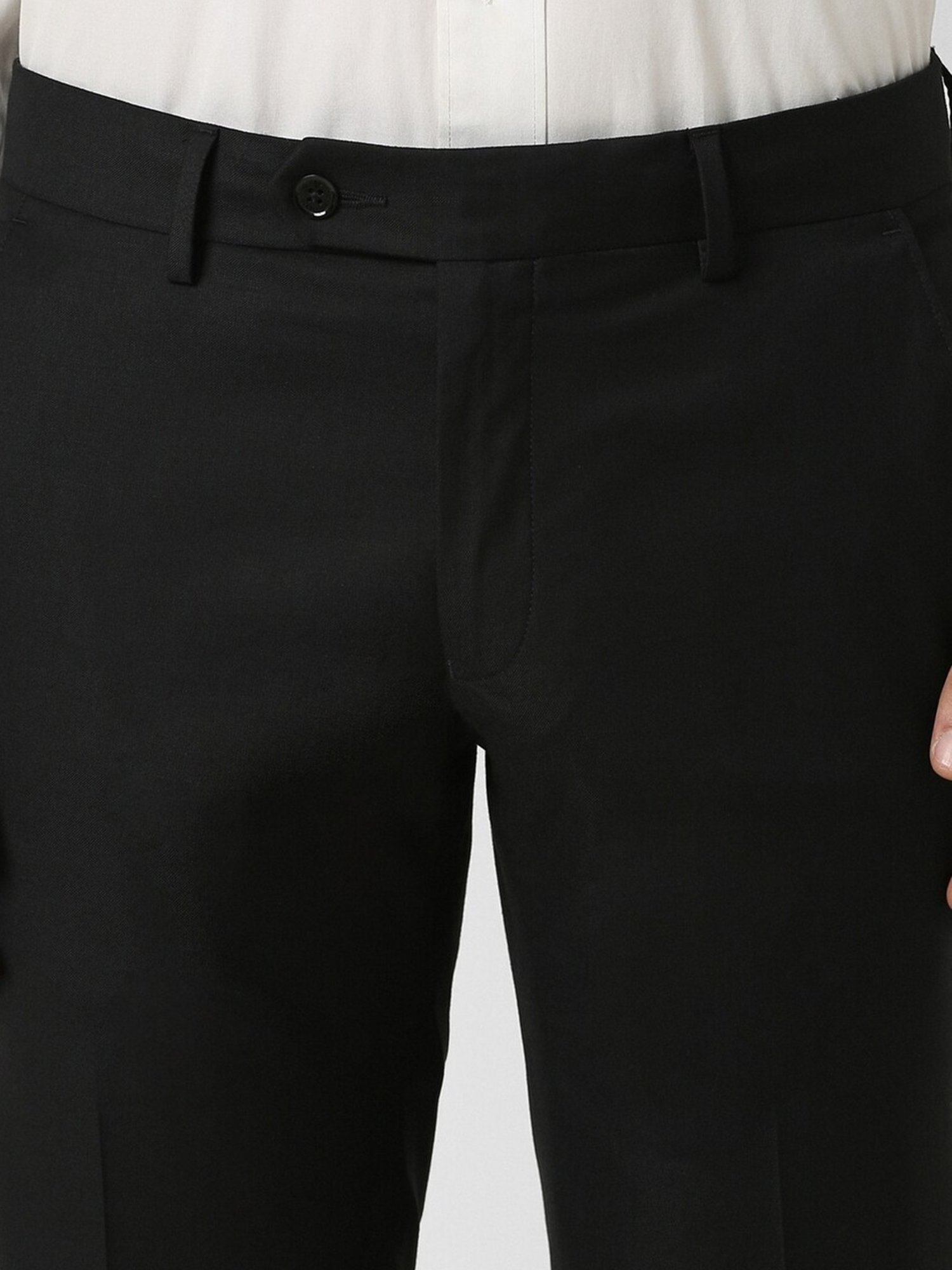 Van Heusen Black Slim Fit Trousers