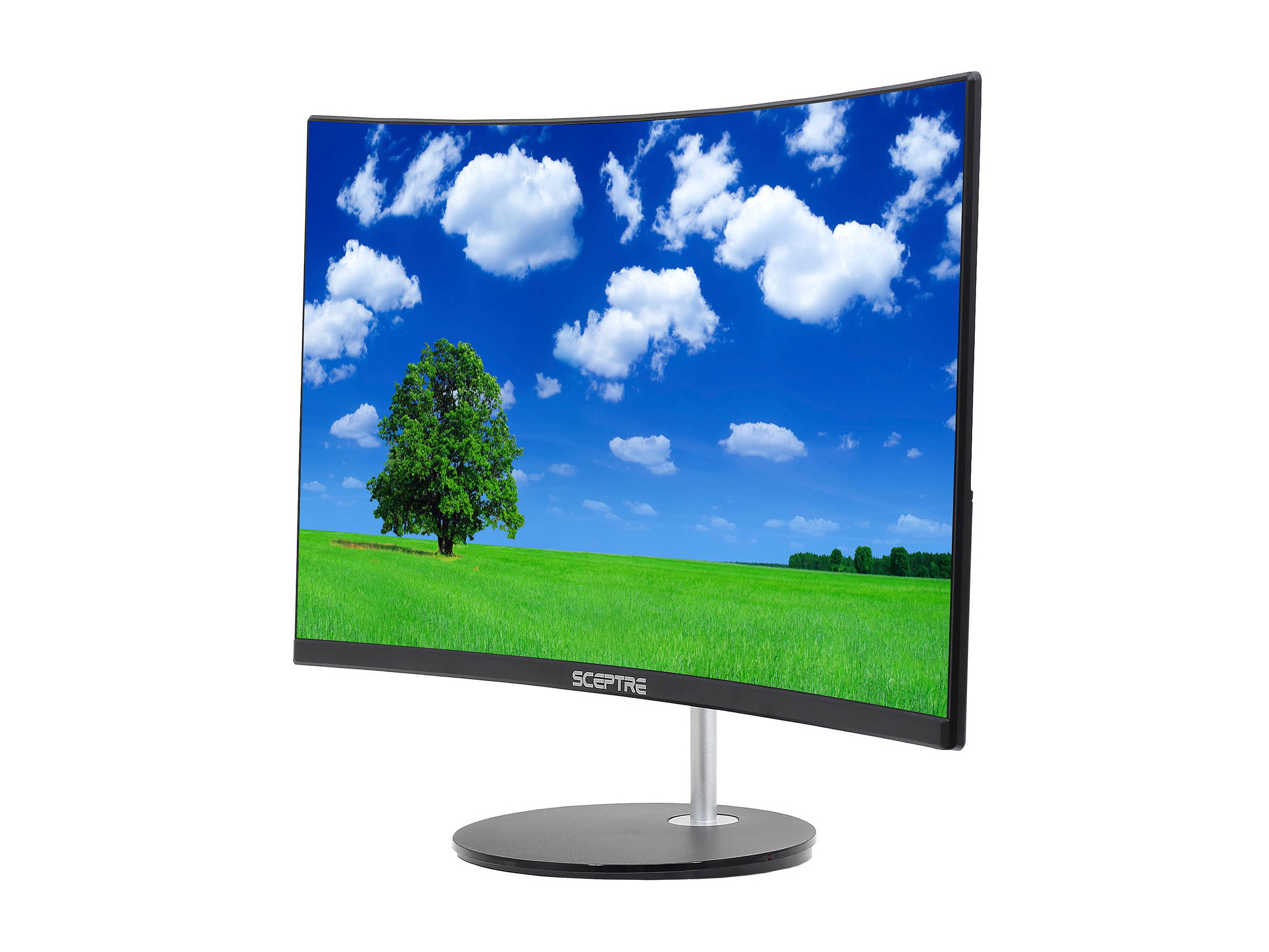 SCEPTRE C248W-1920RN 24" (Actual size 23.6") Full HD 1920 x 1080 75Hz HDMI VGA Built-in Speakers Widescreen Ultra Slim LED Backlight Curved Gaming Monitor