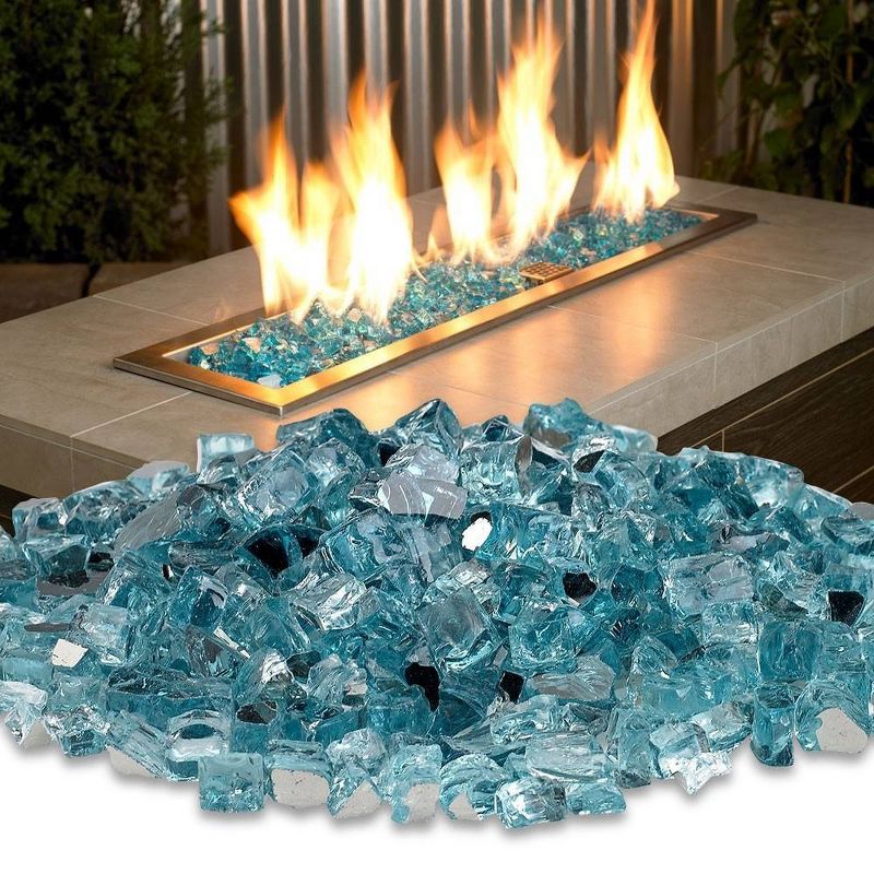 American Fireglass 10 LB Bag 1/2 Inch Reflective Fireplace & Firepit Fire Glass, Copper