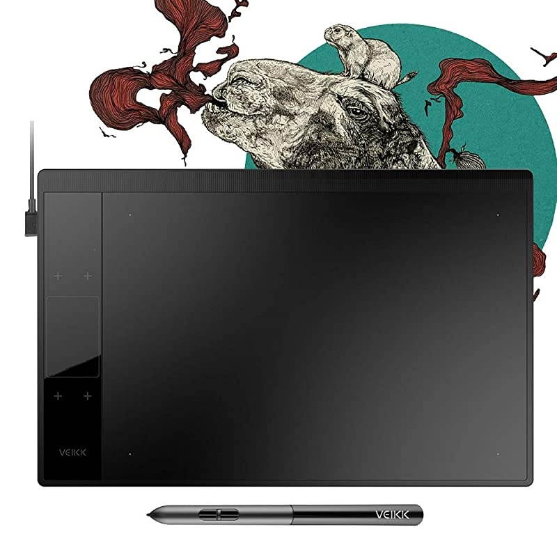 A30 Graphics Drawing Tablet with 8192 Levels BatteryFree Pen 10 x 6 Active Area