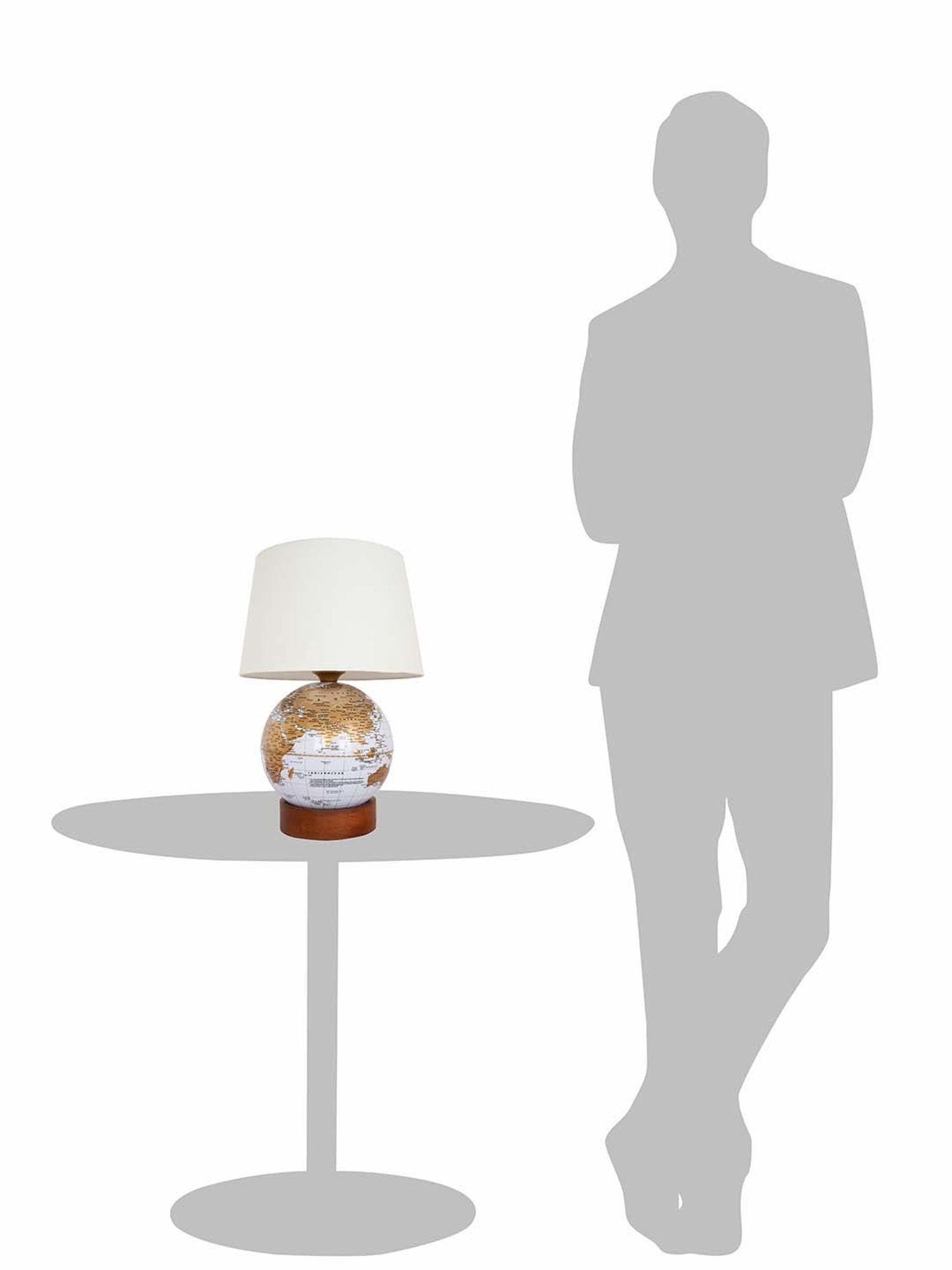 Fos Lighting Warm Lighting World Globe Table Lamp