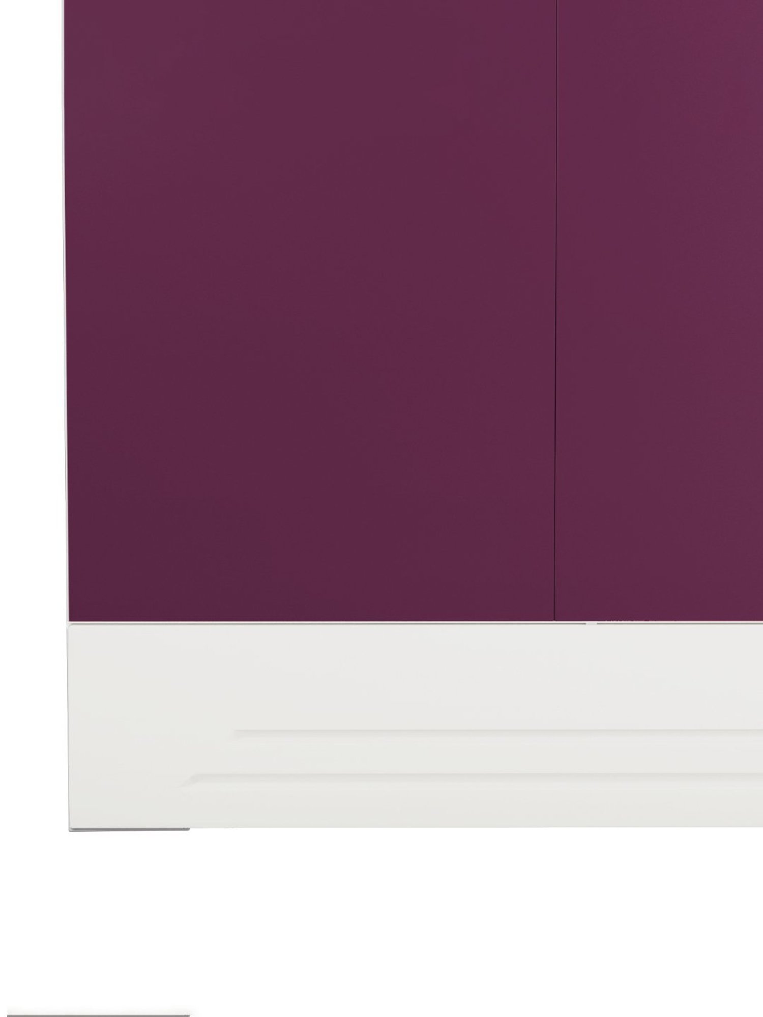 Godrej Interio Slimline Blend 3-Door Almirah, Textured Purple (1-Year Warranty, 1 Locker, 3 Drawers)