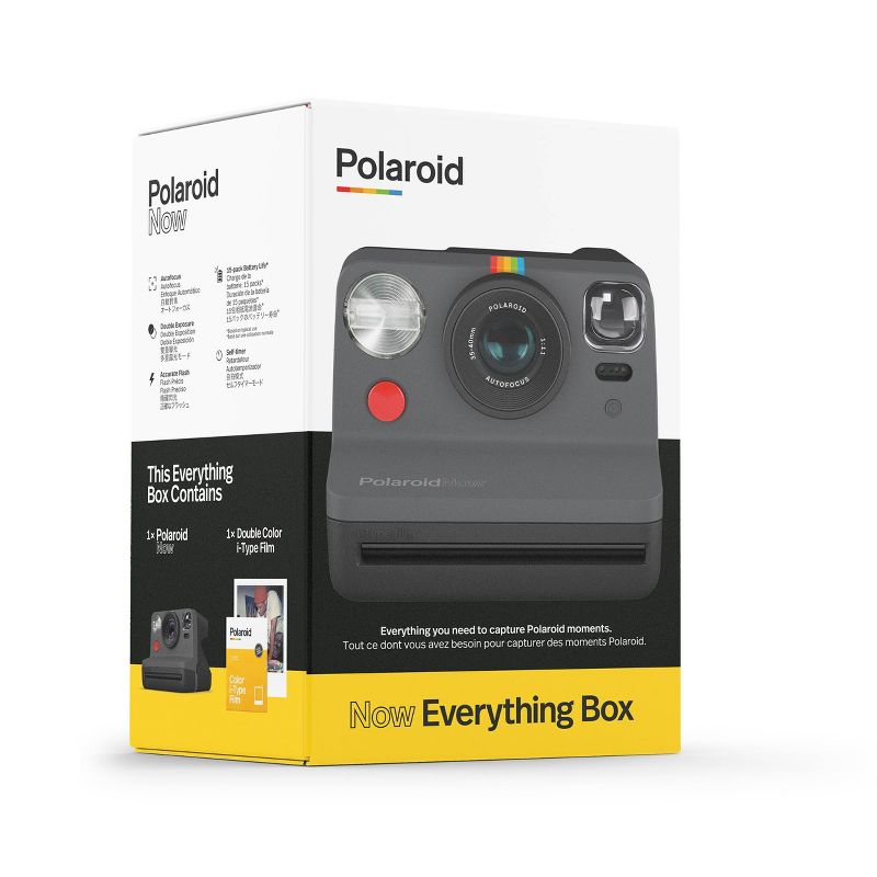 Polaroid Now Camera and Film Bundle - Black