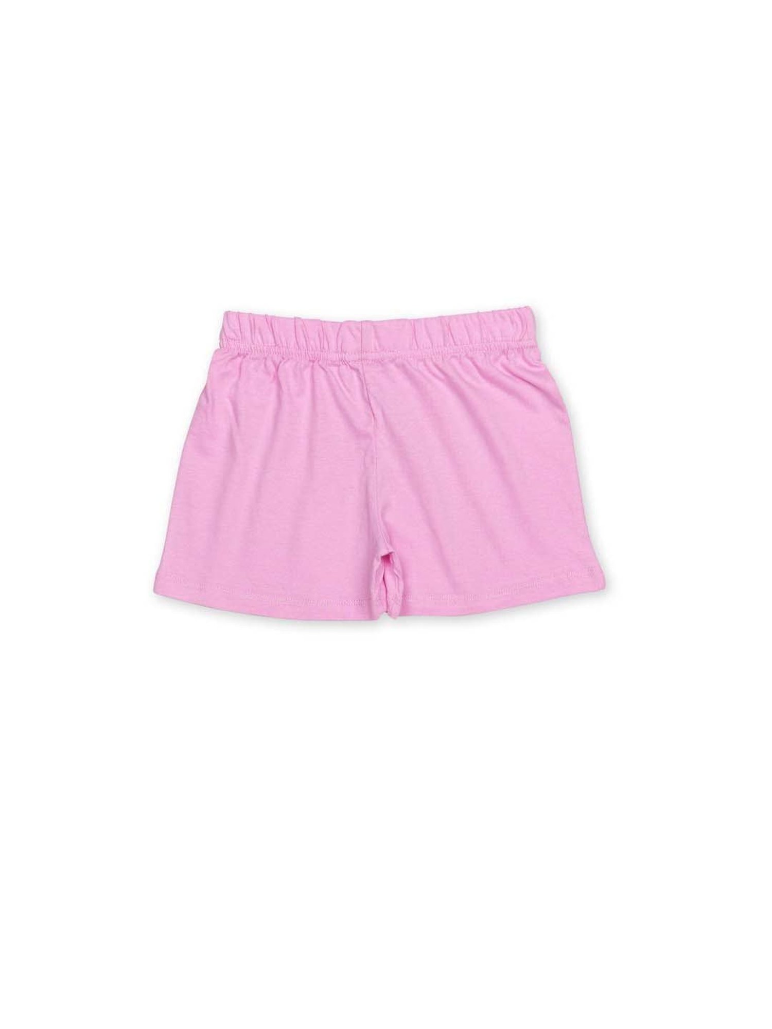 H by Hamleys Kids White & Pink Cotton Printed T-Shirt Set