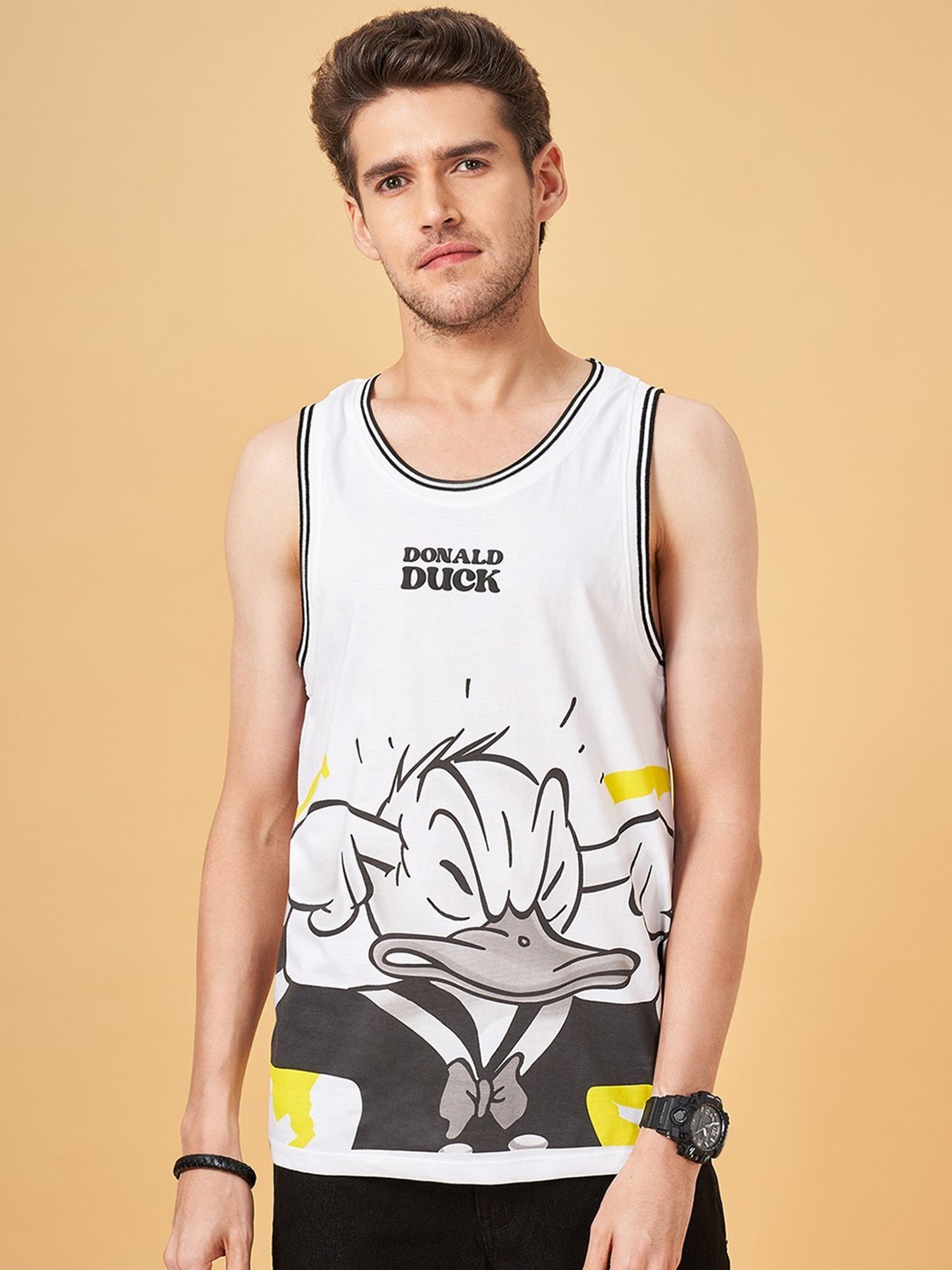 Sf Jeans By Pantaloons Marshmallow Slim Fit Printed Vest