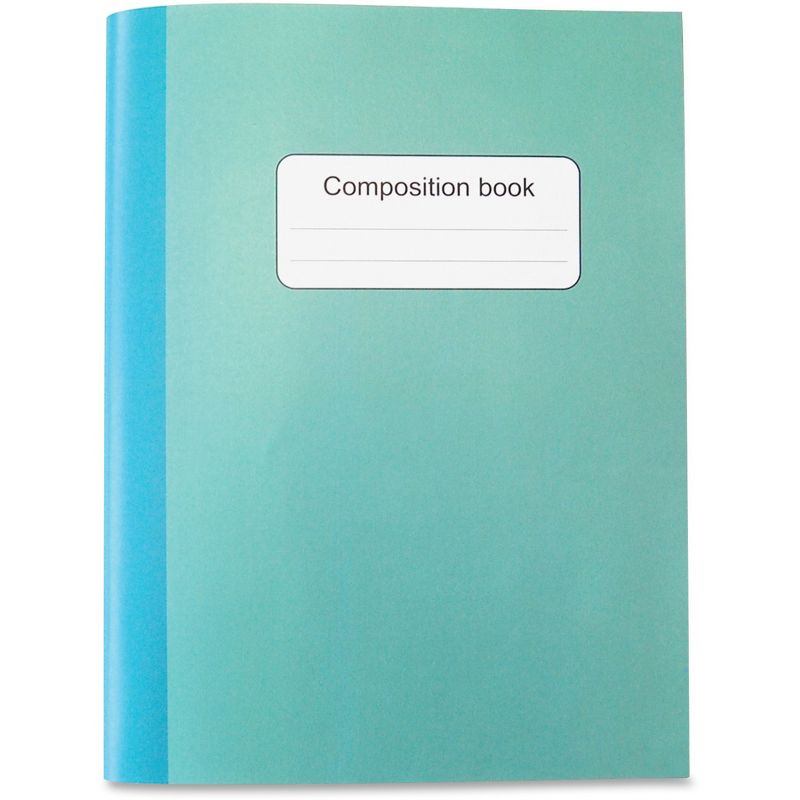 Sparco Comp Notebook 7-1/2"x10" 80Shts 15lb Blue/Green 36127