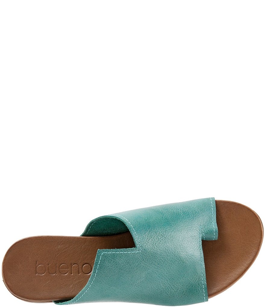 Bueno Tulla Toe Post Leather Slide Sandals