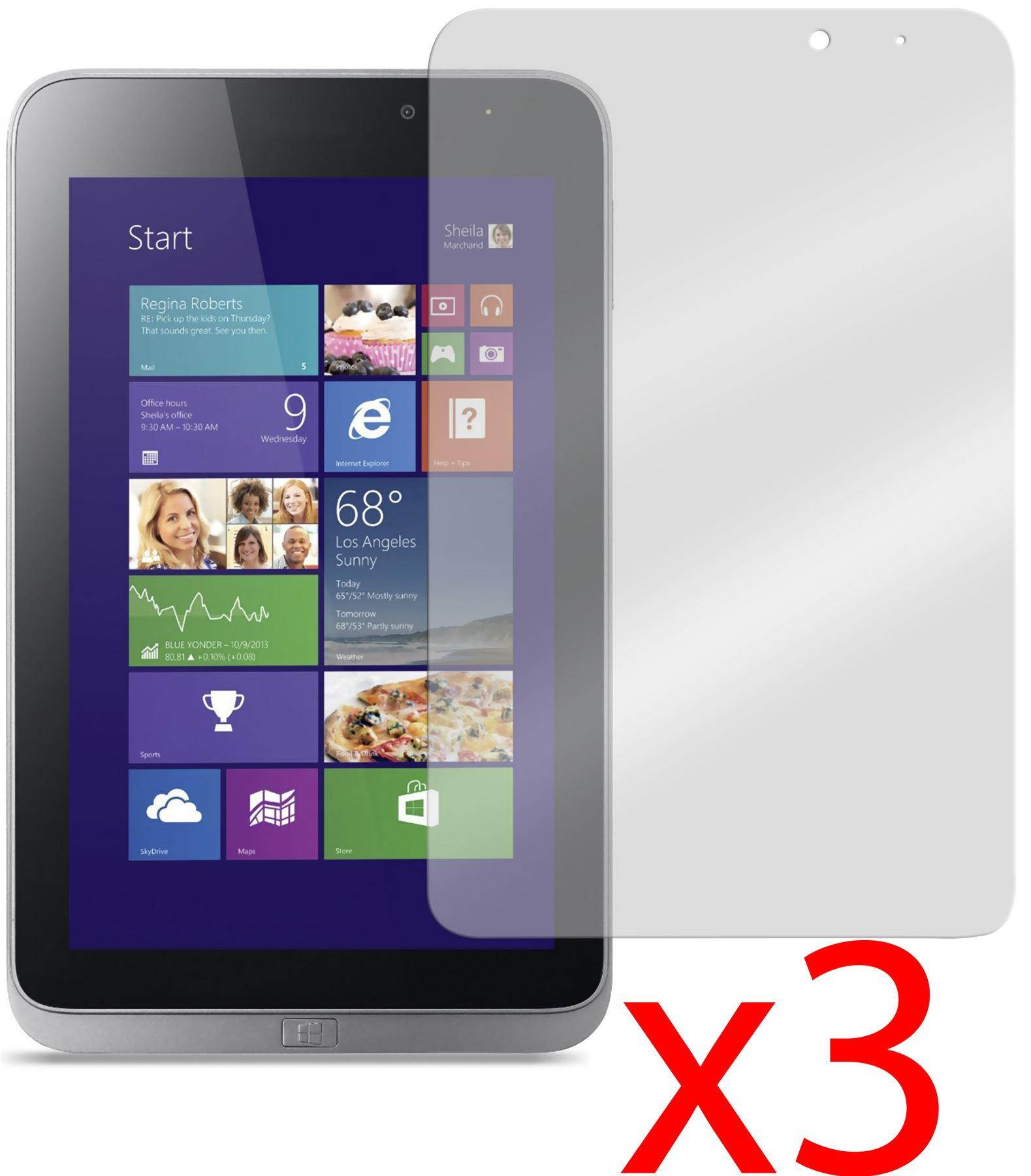 Hellfire Trading 3x Screen Protector Cover for Acer Iconia W4-820 8"