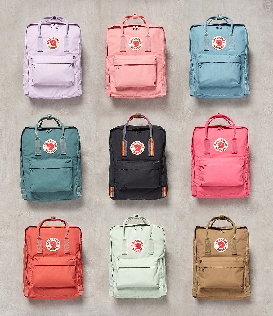 Fjallraven Kanken Water-Resistant Cotton Zipper Convertible Backpack