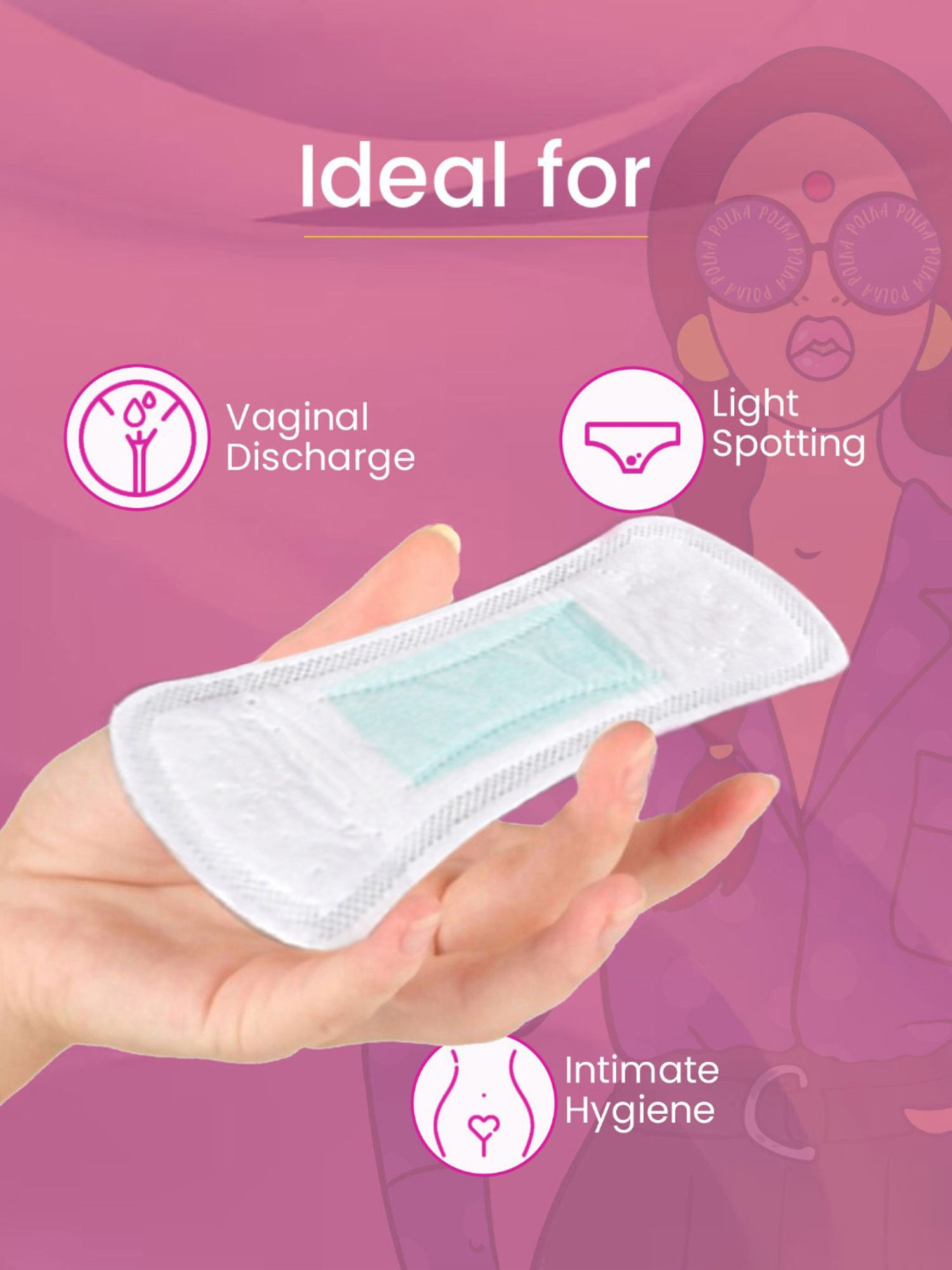 LAIQA Panty Liners (Pack of 3) XS - 60 Panty Liners