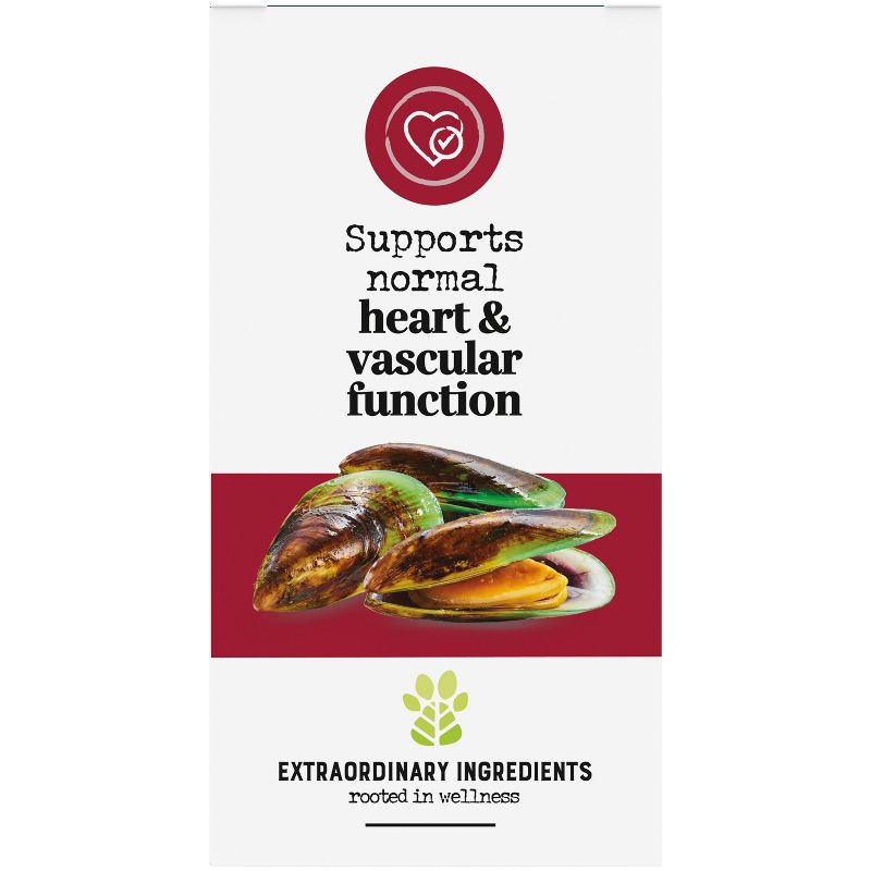 Purina EverRoot Natural, Organic Heart Health with Green Lipped Mussels Dog Supplement Chewable Tablets - 60ct