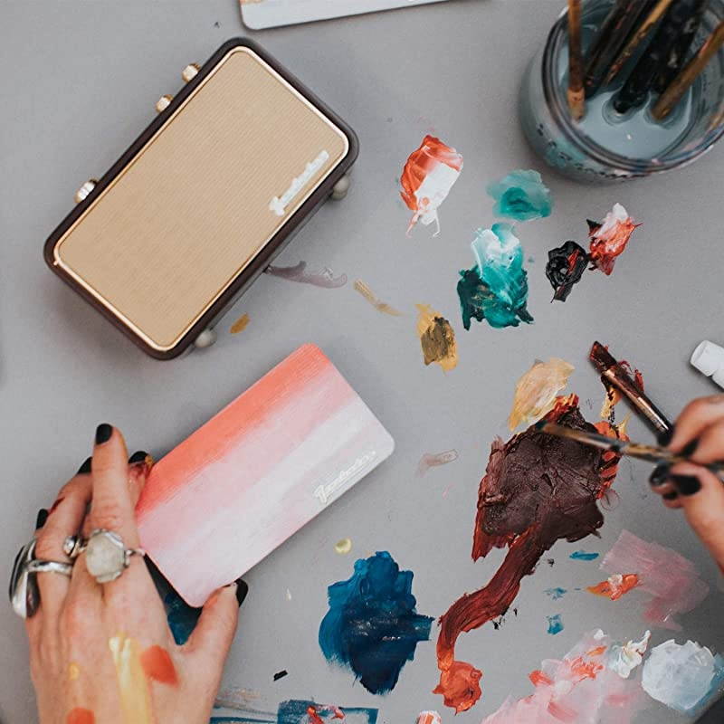 Bluetooth Speaker TRENBADERCOM Vintage Radio for Home Indoor Wooden Vintage Style Rechargeable Portable Speaker Customizable Christmas Souvenir for Father Elder Old People 2500mAh Mic