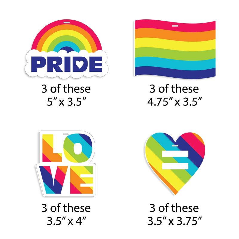 Large Flag with 5 Mini Flags Genderqueer - Bullseye's Playground™