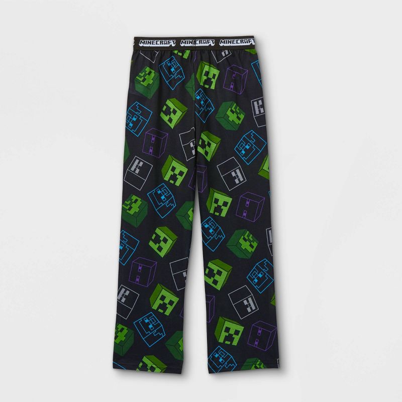 Boys' Minecraft Pajama Pants - Black M