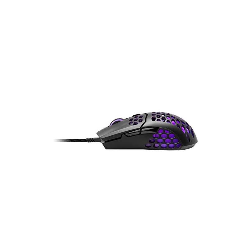 MM711 RGBLED Lightweight 60g Wired Gaming Mouse 16000 DPI Optical Sensor 20 Million Click Omron Switches Smooth Glide PTFE Feet and Ambidextrous Honeycomb Shell Matte Black