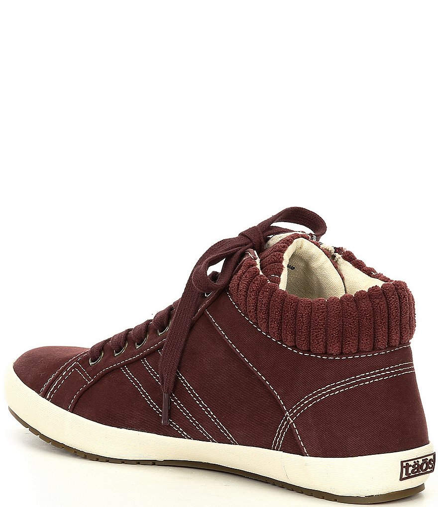 Taos Footwear Startup Hi-Top Vintage Lace-Up Sneakers
