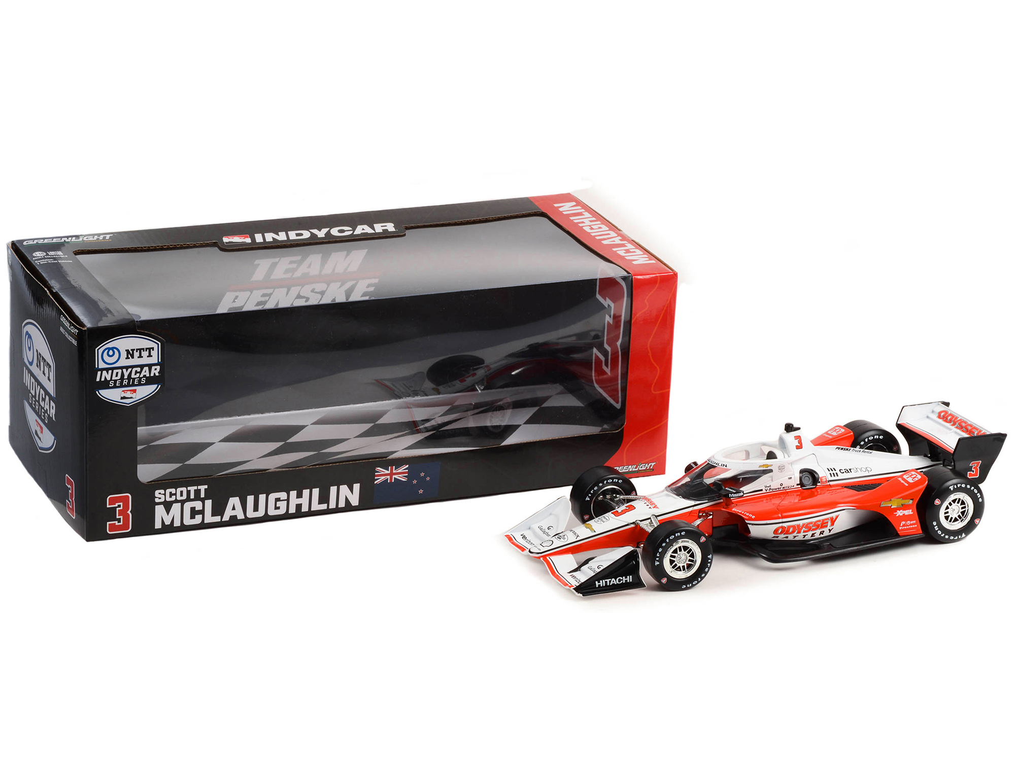 Dallara IndyCar #2 Josef Newgarden "Shell Oil" Team Penske Winner "108th Indianapolis 500 - NTT IndyCar Series" (2024) 1/64 Diecast Model Car by Greenlight