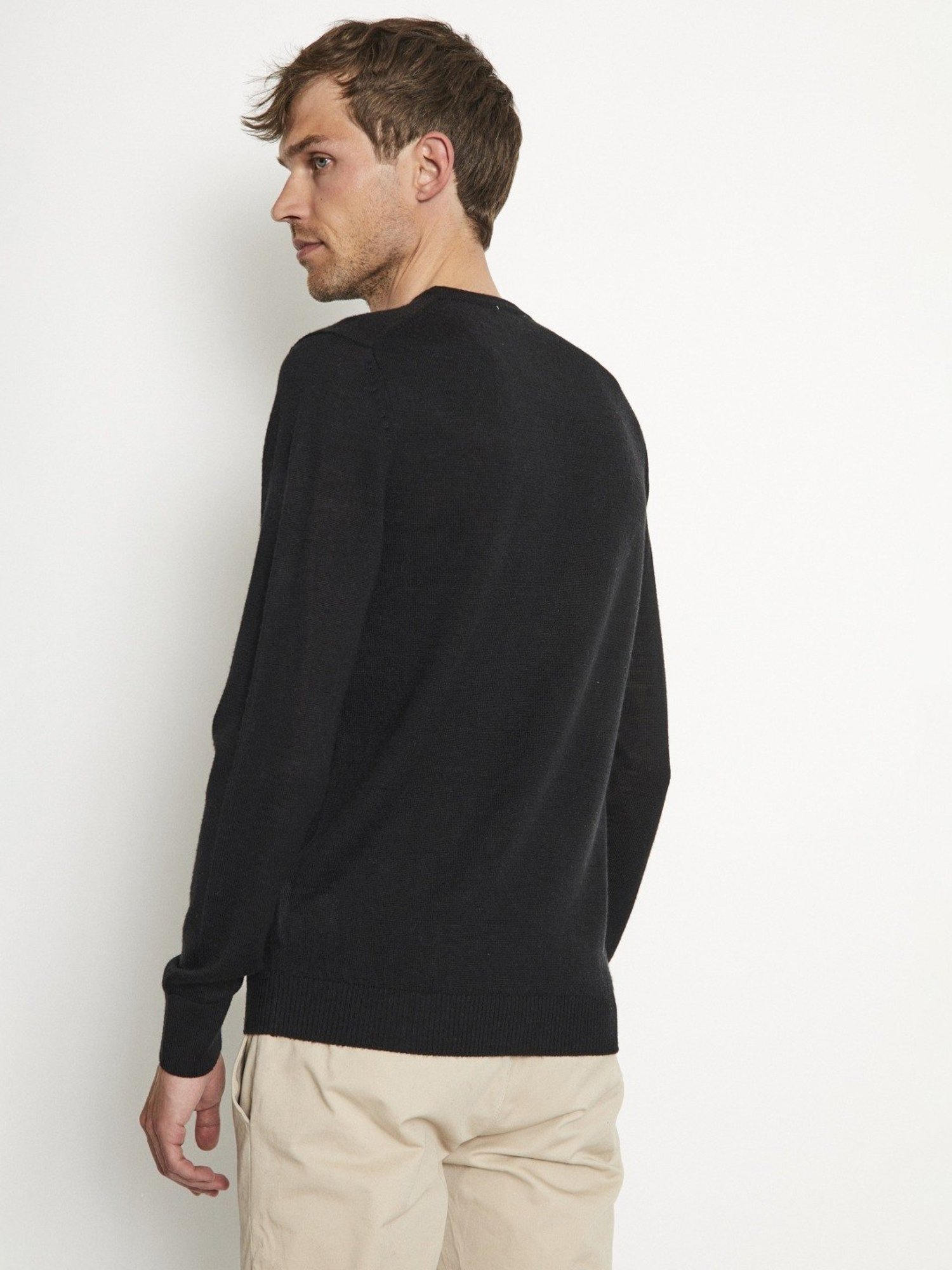Bruun & Stengade Black Regular Fit Sweater