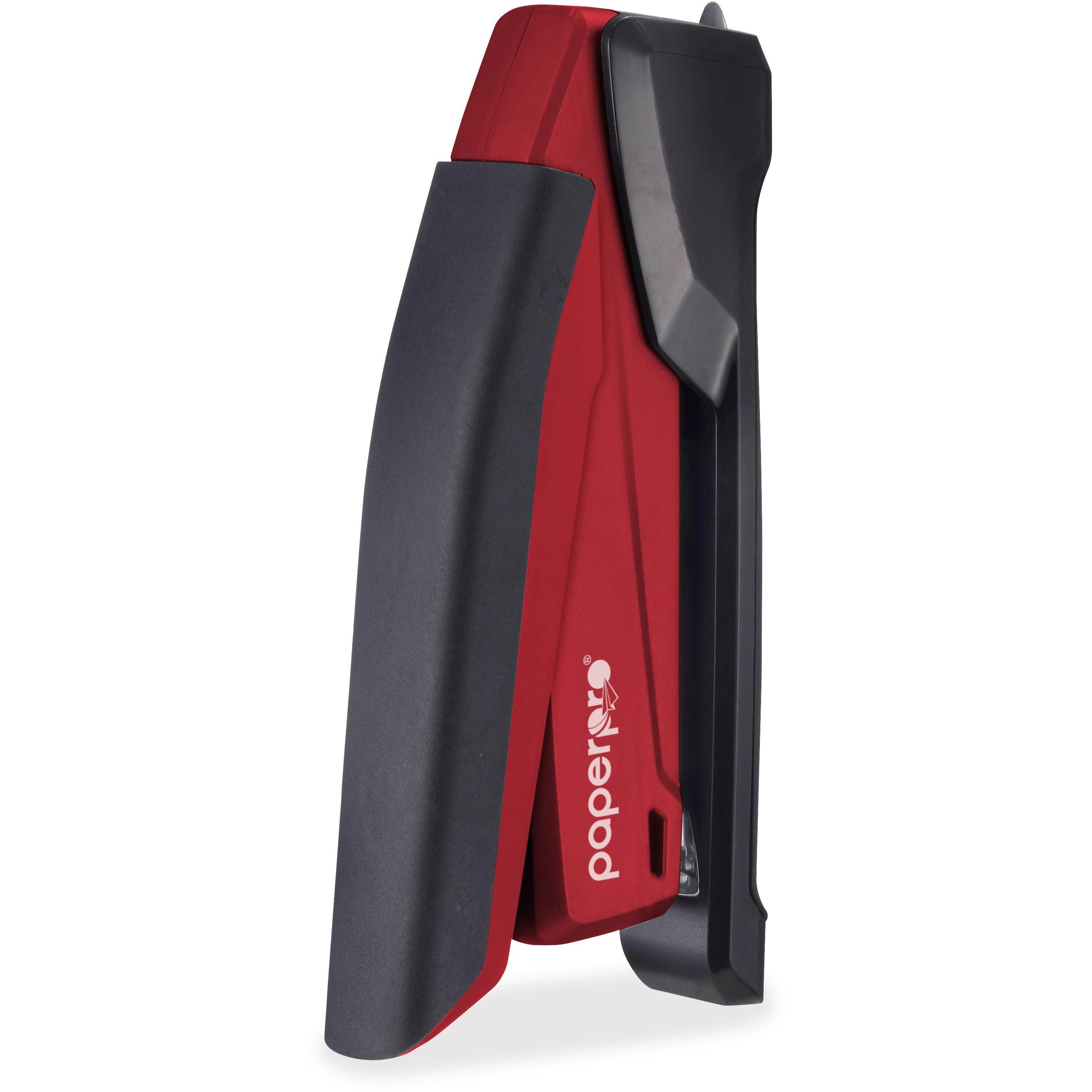 PaperPro 1124 Desktop Stapler- 20 Sheet Capacity- Translucent Red