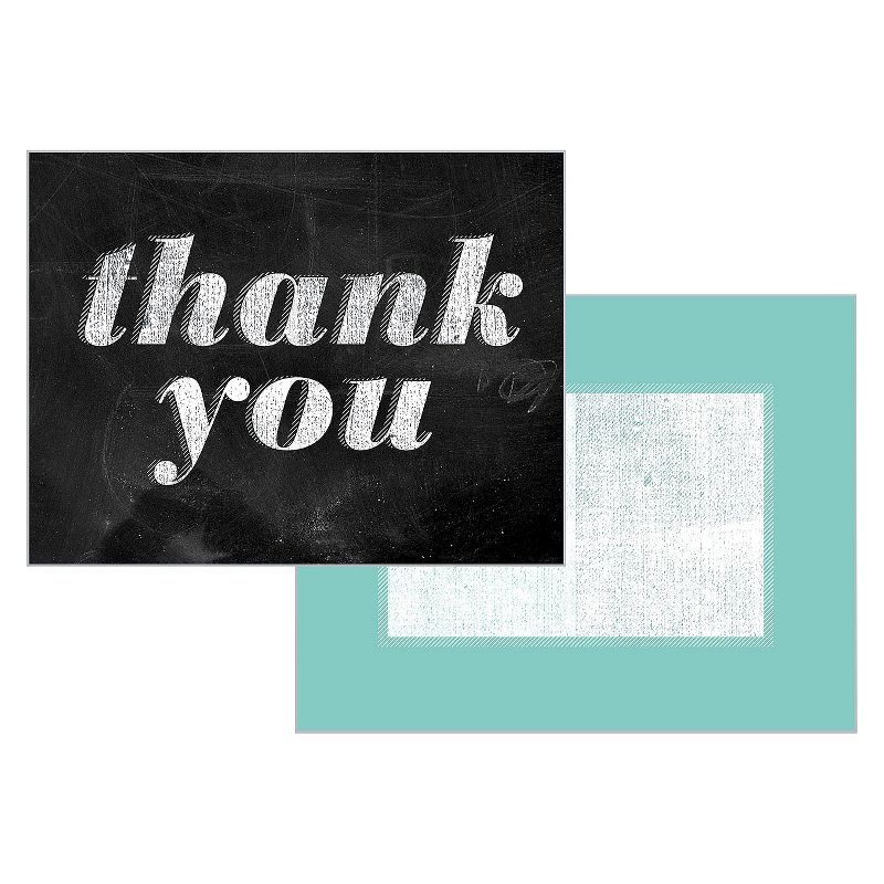 Green Inspired 10ct Chalk Talk Thank You Cards