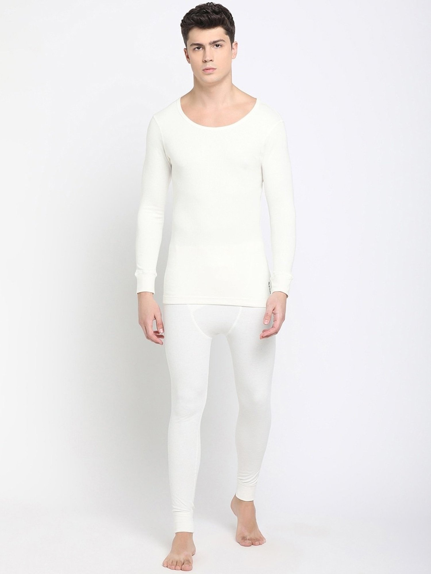 Levi's Ivory Cotton Slim Fit Thermal Top