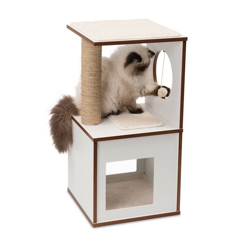 Catit Vesper V-Box Cat Scratcher - White - S